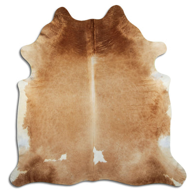 Brown cowhide rug XL