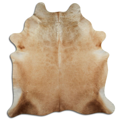Brown cowhide rug XL