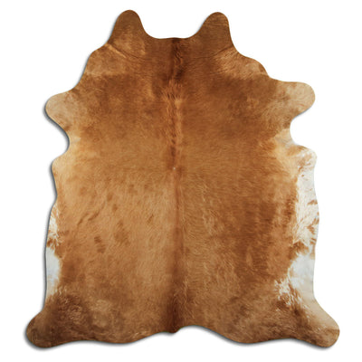 Brown cowhide rug XL