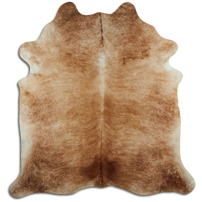 Brown cowhide rug XL