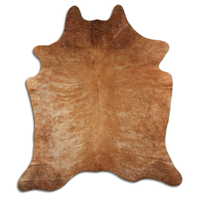 Brown cowhide rug XL
