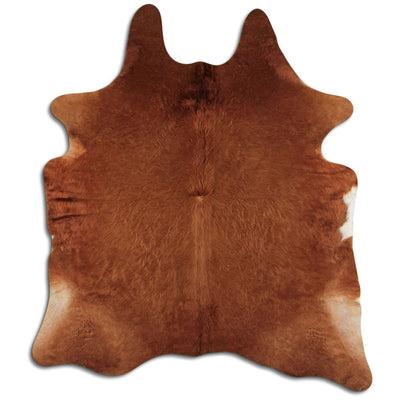 Brown cowhide rug XL