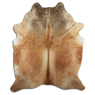 Brown cowhide rug XXL