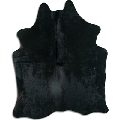 Brown cowhide rug M