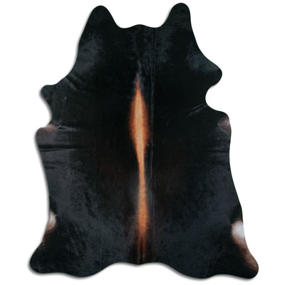 Brown cowhide rug XL