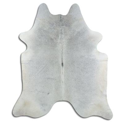 Grey cowhide rug L