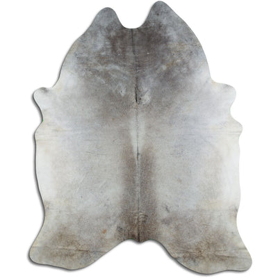 Grey cowhide rug XXXL