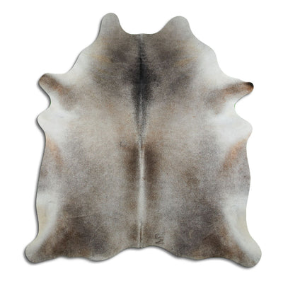 Grey cowhide rug XL