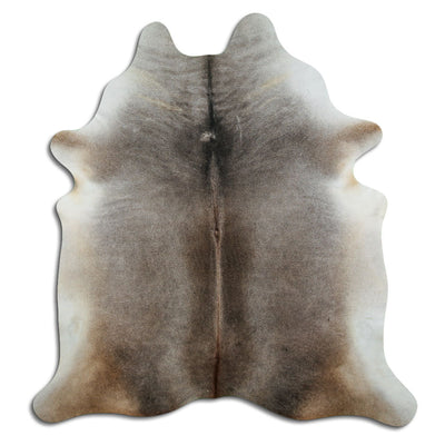 Grey cowhide rug XL