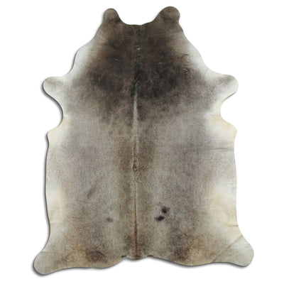 Grey cowhide rug XXL