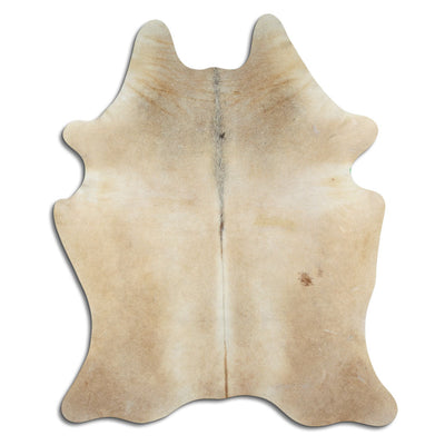 Champagne cowhide rug L
