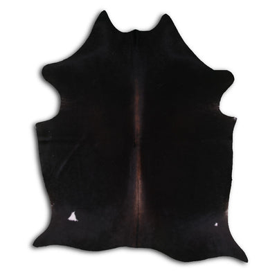 Brown cowhide rug L