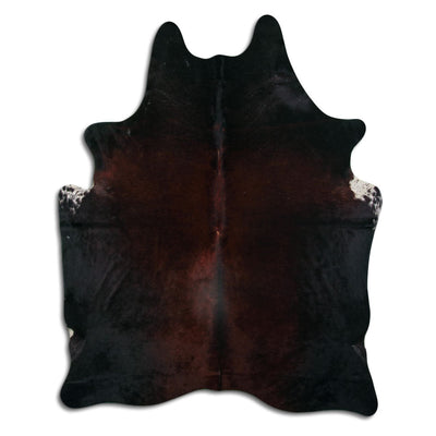 Brown cowhide rug XL