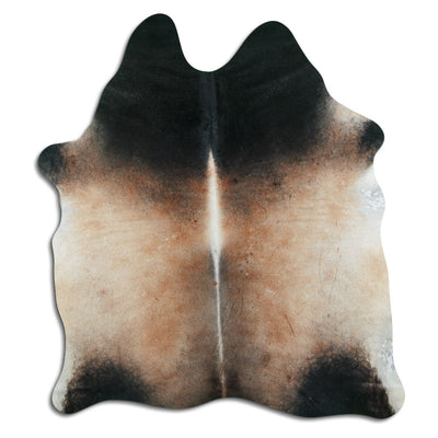 Brown cowhide rug L