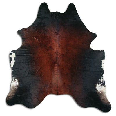 Brown cowhide rug XL