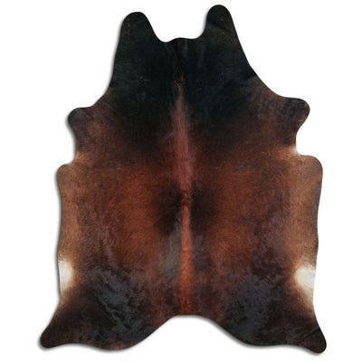 Brown cowhide rug XXL