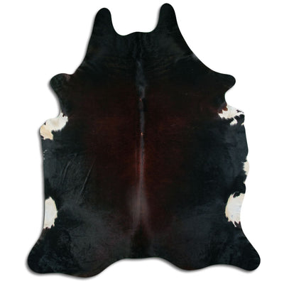 Brown cowhide rug XXL
