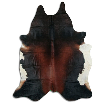 Brown cowhide rug XXL