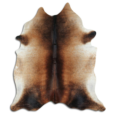 Brown cowhide rug XXL