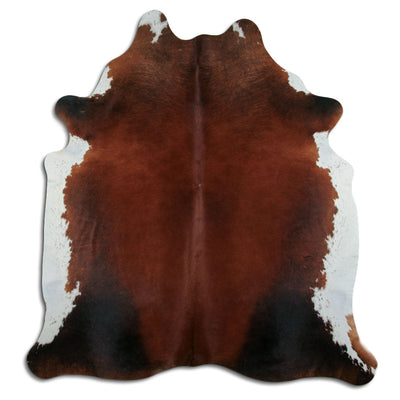Brown cowhide rug XL