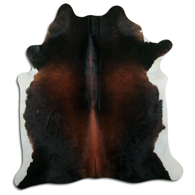 Brown cowhide rug XL