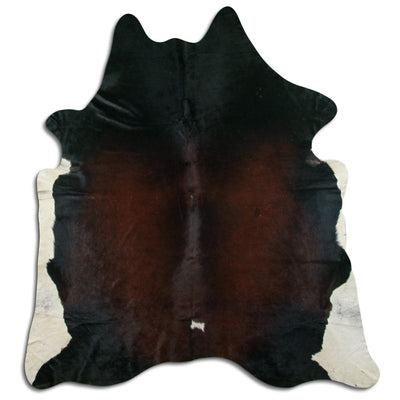 Brown cowhide rug XL