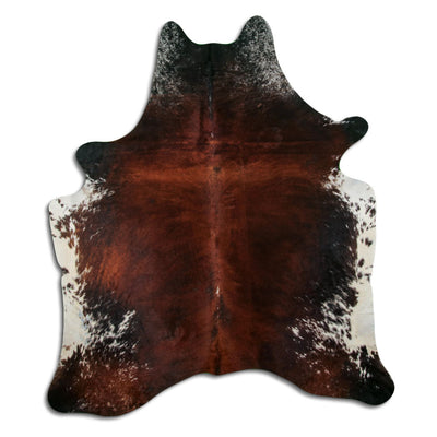 Brown cowhide rug XL