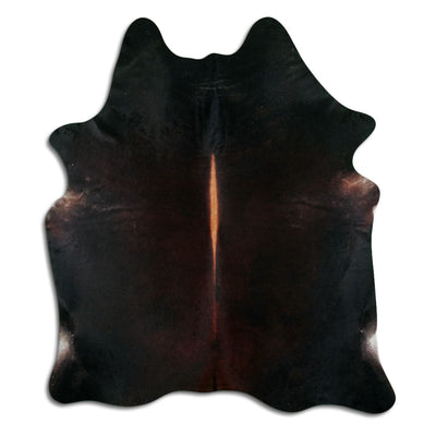 Brown cowhide rug XL