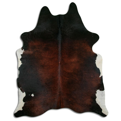 Brown cowhide rug XL