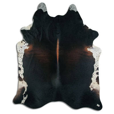 Brown cowhide rug XXL