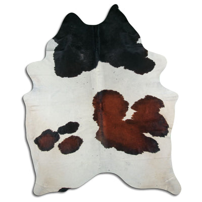 Tricolour cowhide rug XXL