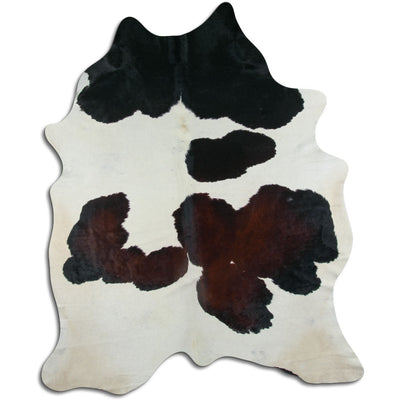 Tricolour cowhide rug XXL