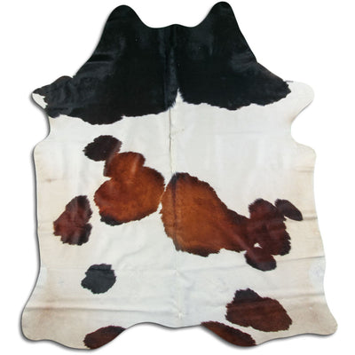 Tricolour cowhide rug XL