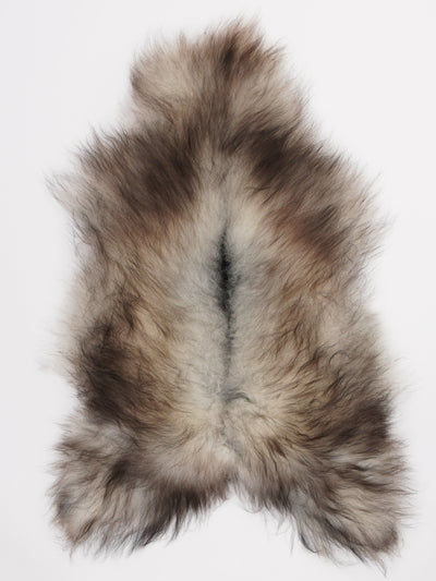Grey icelandic sheepskin L