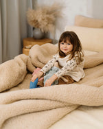 Merino wool blanket "Nut" | two-layer
