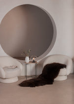 Pelle di pecora marrone