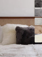 Sheepskin cushion