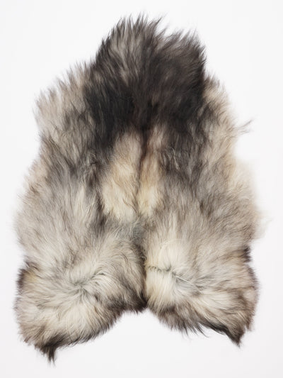 Pelle di pecora grigia islandese XL