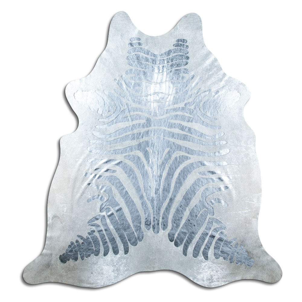 Tappeto in pelle di mucca Zebra XL