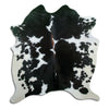 Black and white cowhide rug M