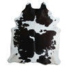Black and white cowhide rug XL