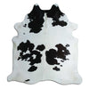 Black and white cowhide rug XXL