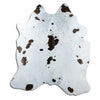 Black and white cowhide rug XL