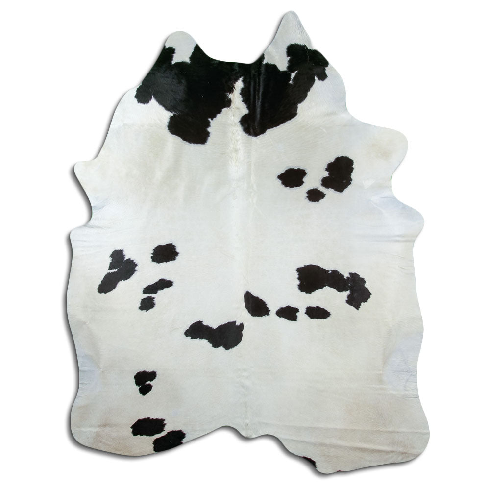 Black and white cowhide rug XXL