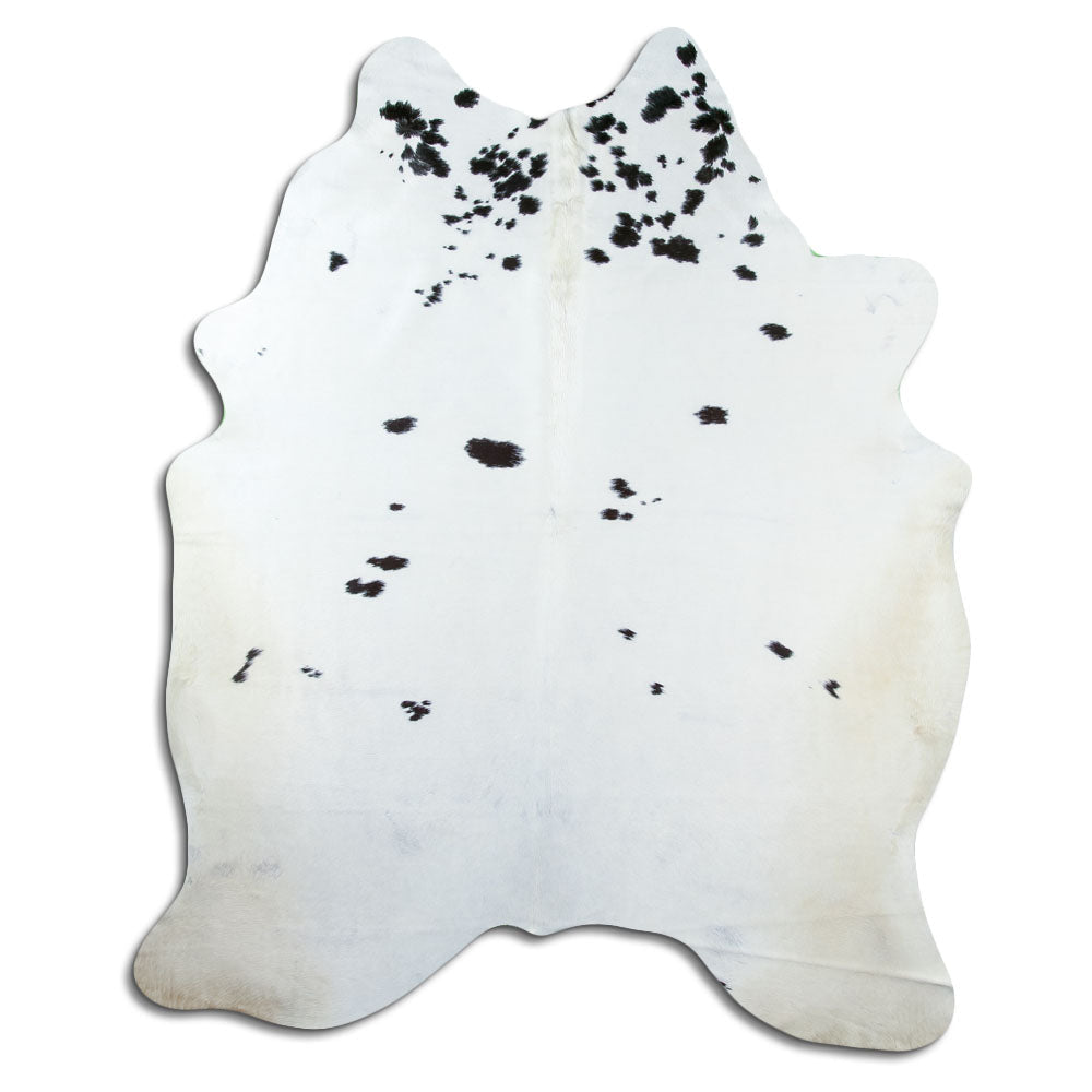 Tappeto in pelle di mucca bianca e nera XXL