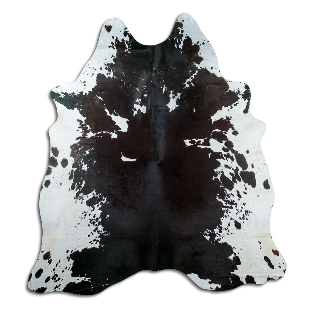 Black and white cowhide rug XXL