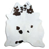 Black and white cowhide rug XL