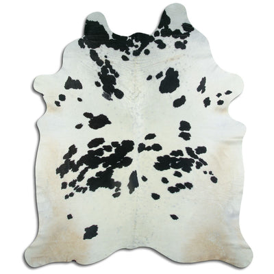 Black and white cowhide rug XXL
