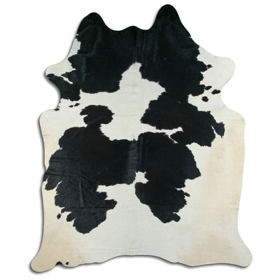 Black and white cowhide rug XXL