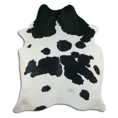 Black and white cowhide rug XXL
